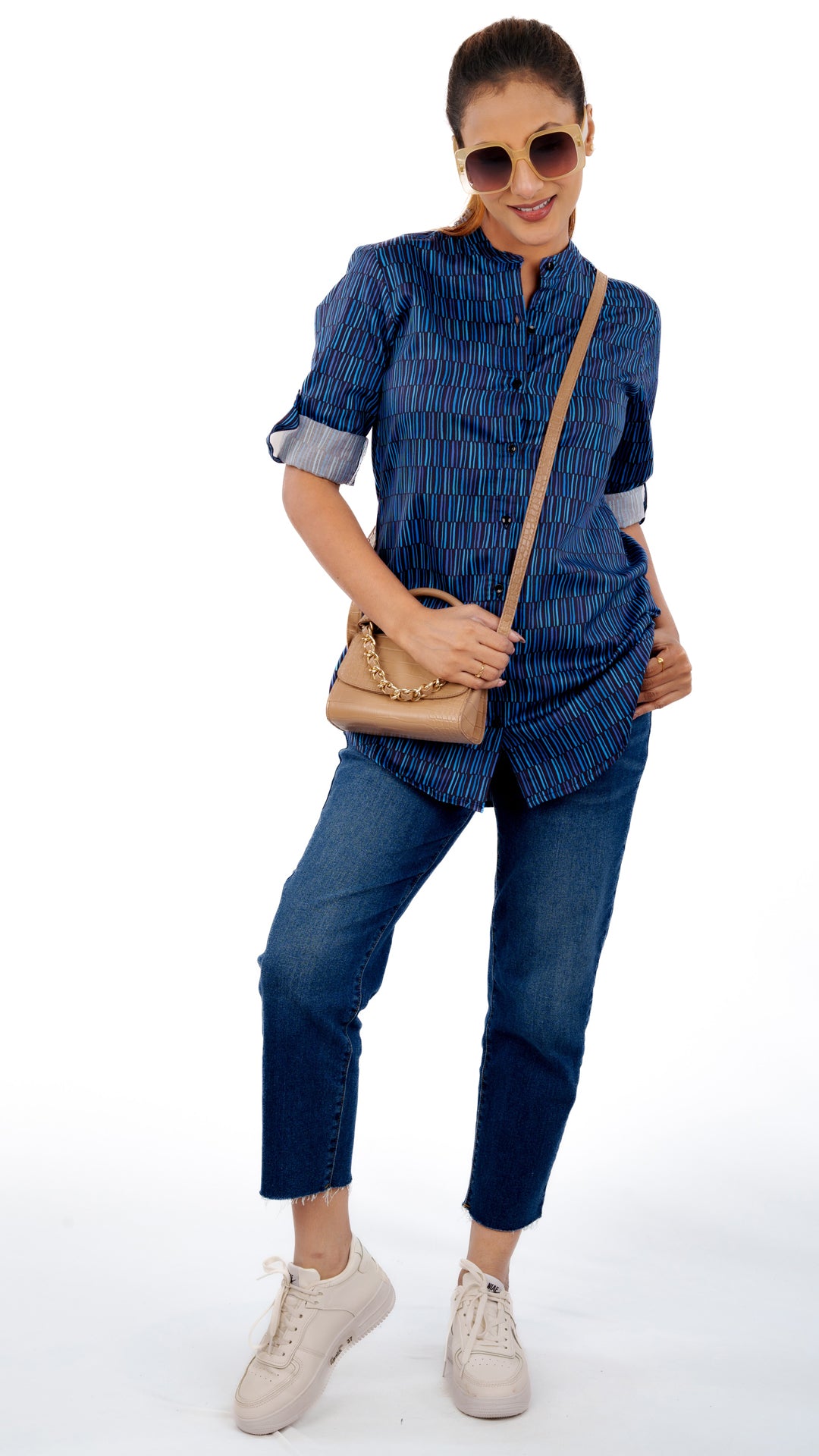 African Block A Chhori Hip Covered Shirt