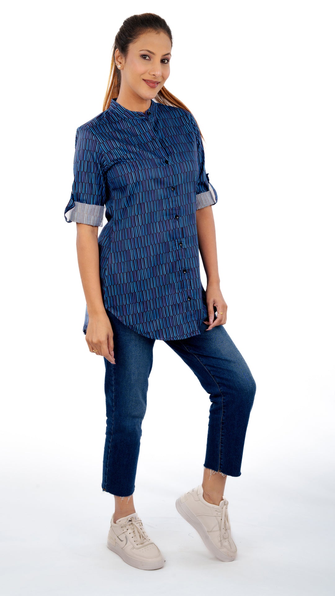 African Block A Chhori Hip Covered Shirt