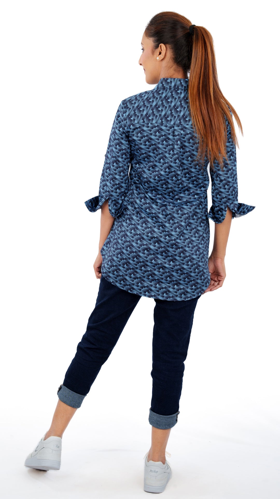 Brush Stroke A Chhori Hip Covered Shirt