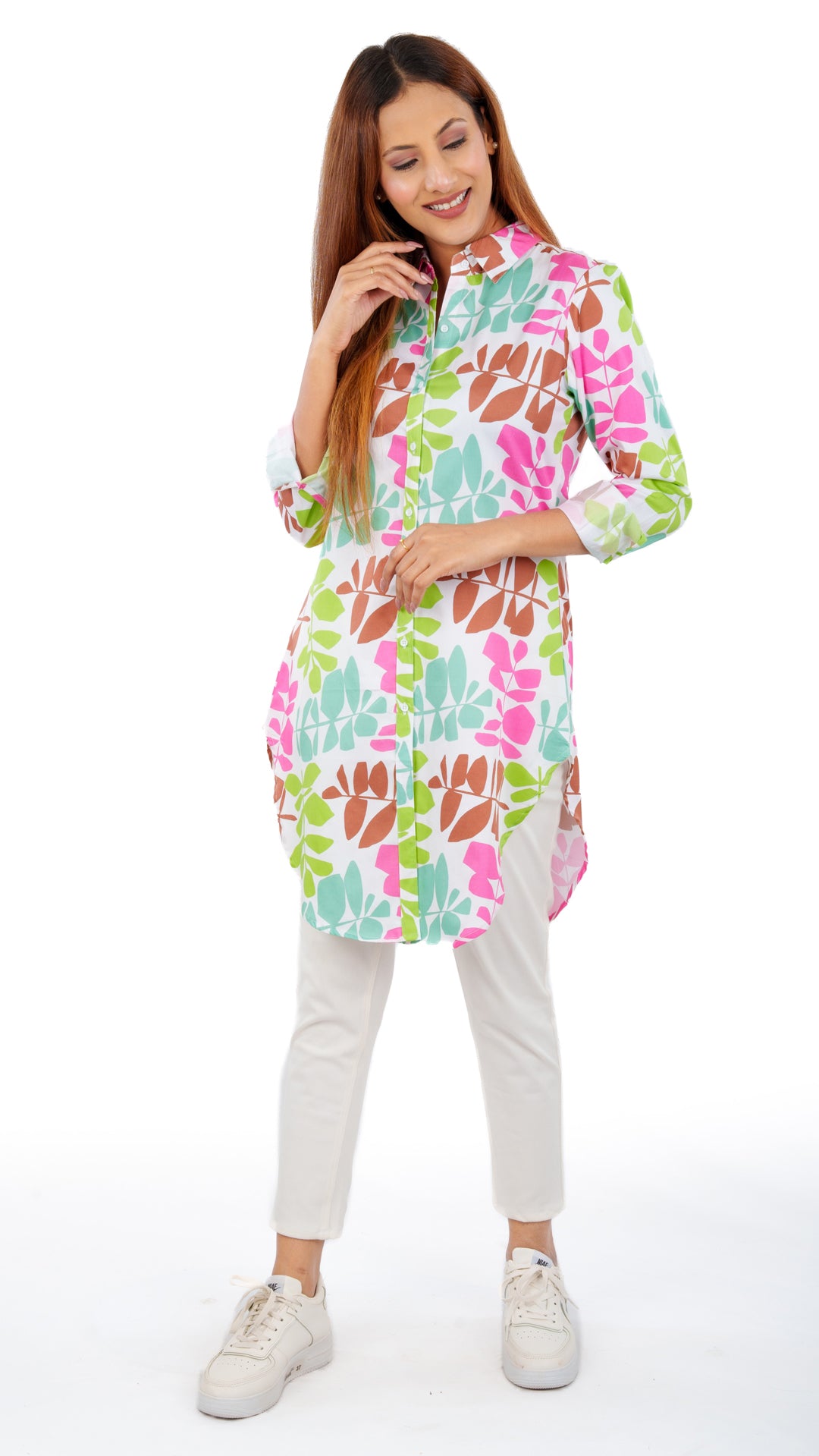 Fresh As A Daisy A Chhori Long Shirt