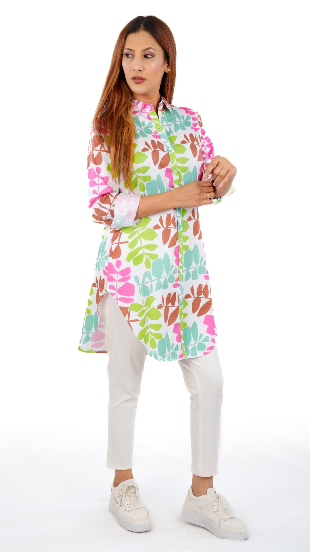 Fresh As A Daisy A Chhori Long Shirt