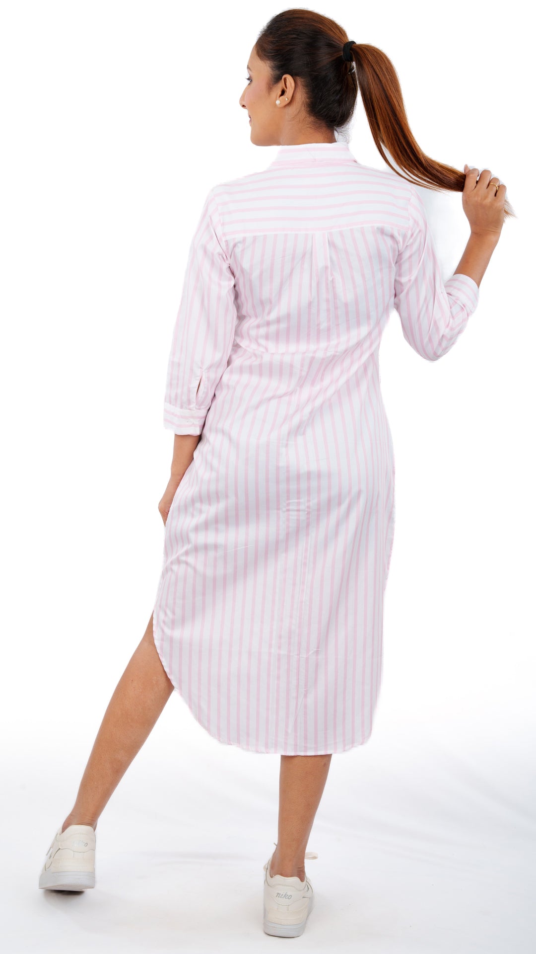 Pink Beauty A Chhori Below Knee tunic