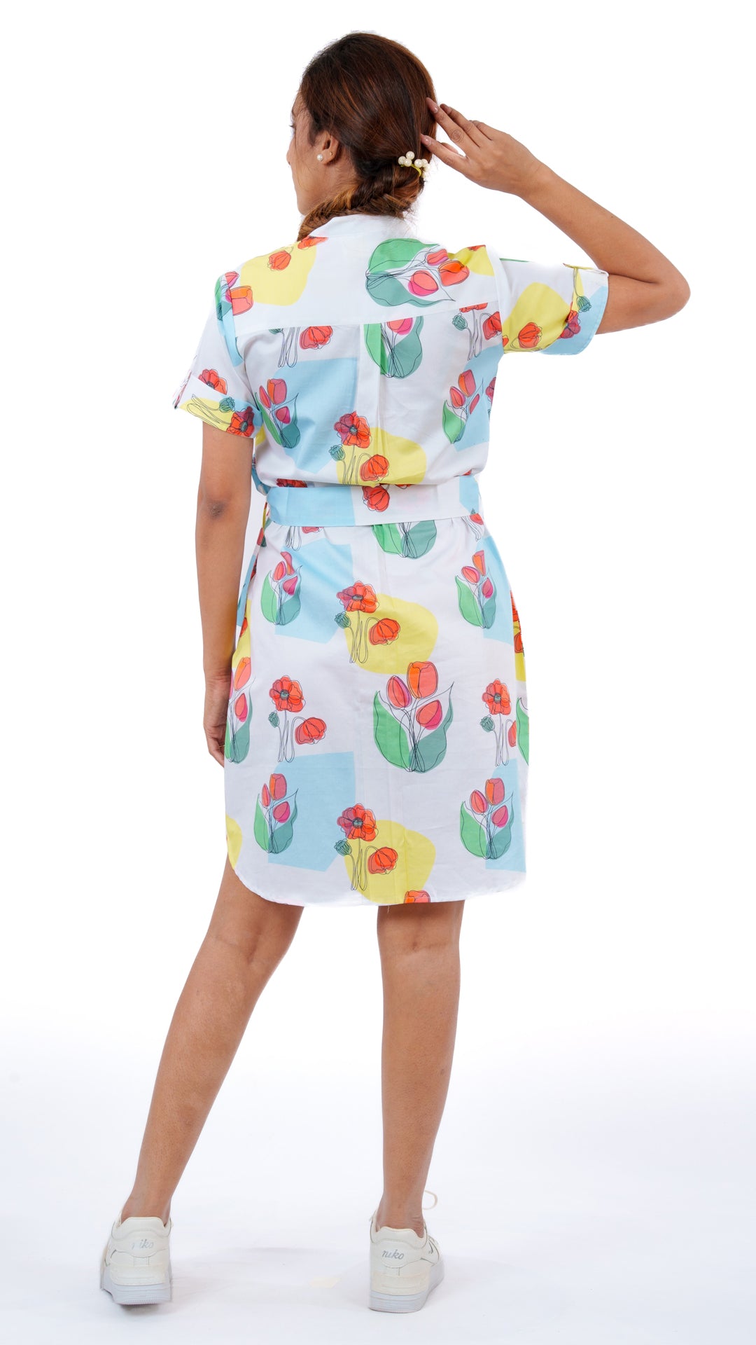 Rosy Bunch A Chhori Knee Length Tunic