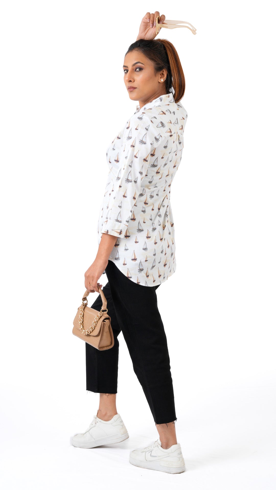 Ship In The Sea A Chhori Hip Covered Shirt