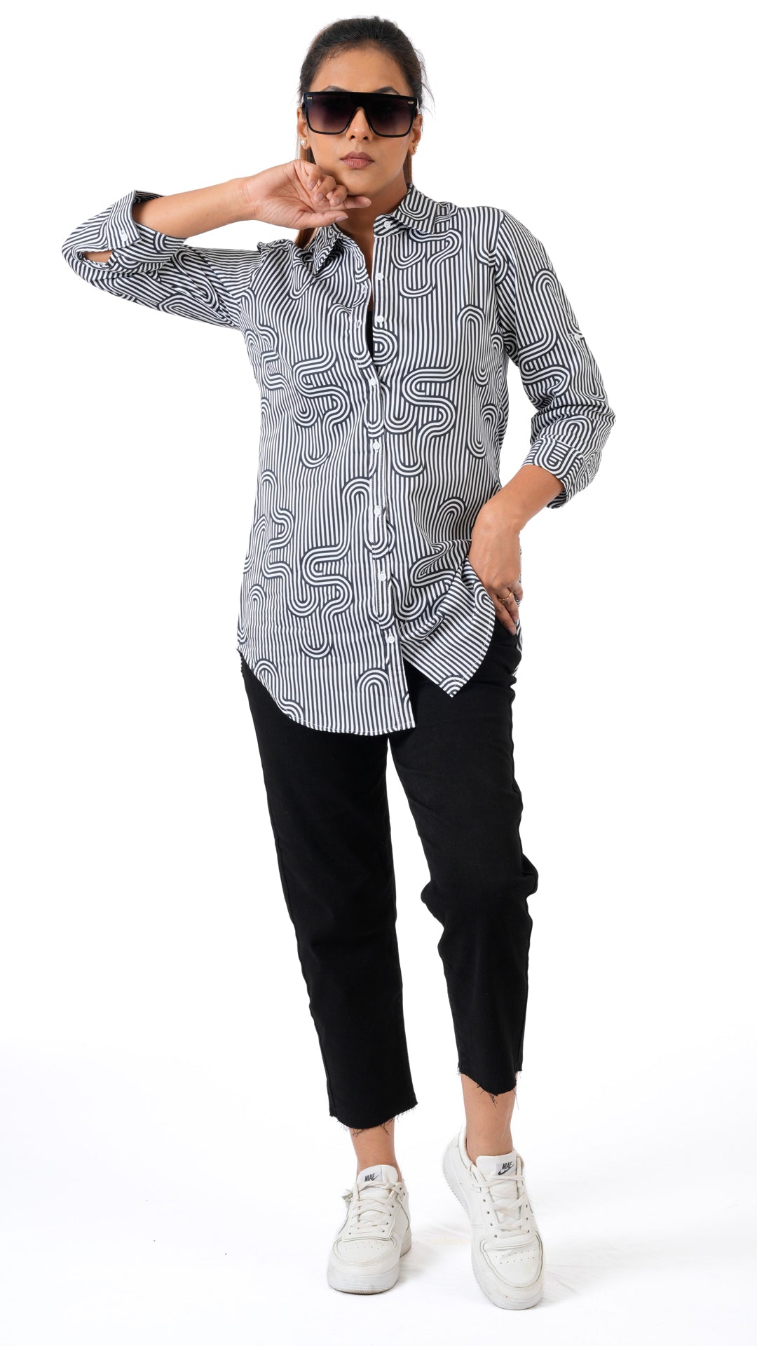 U Turn A Chhori Hip Covered Shirt
