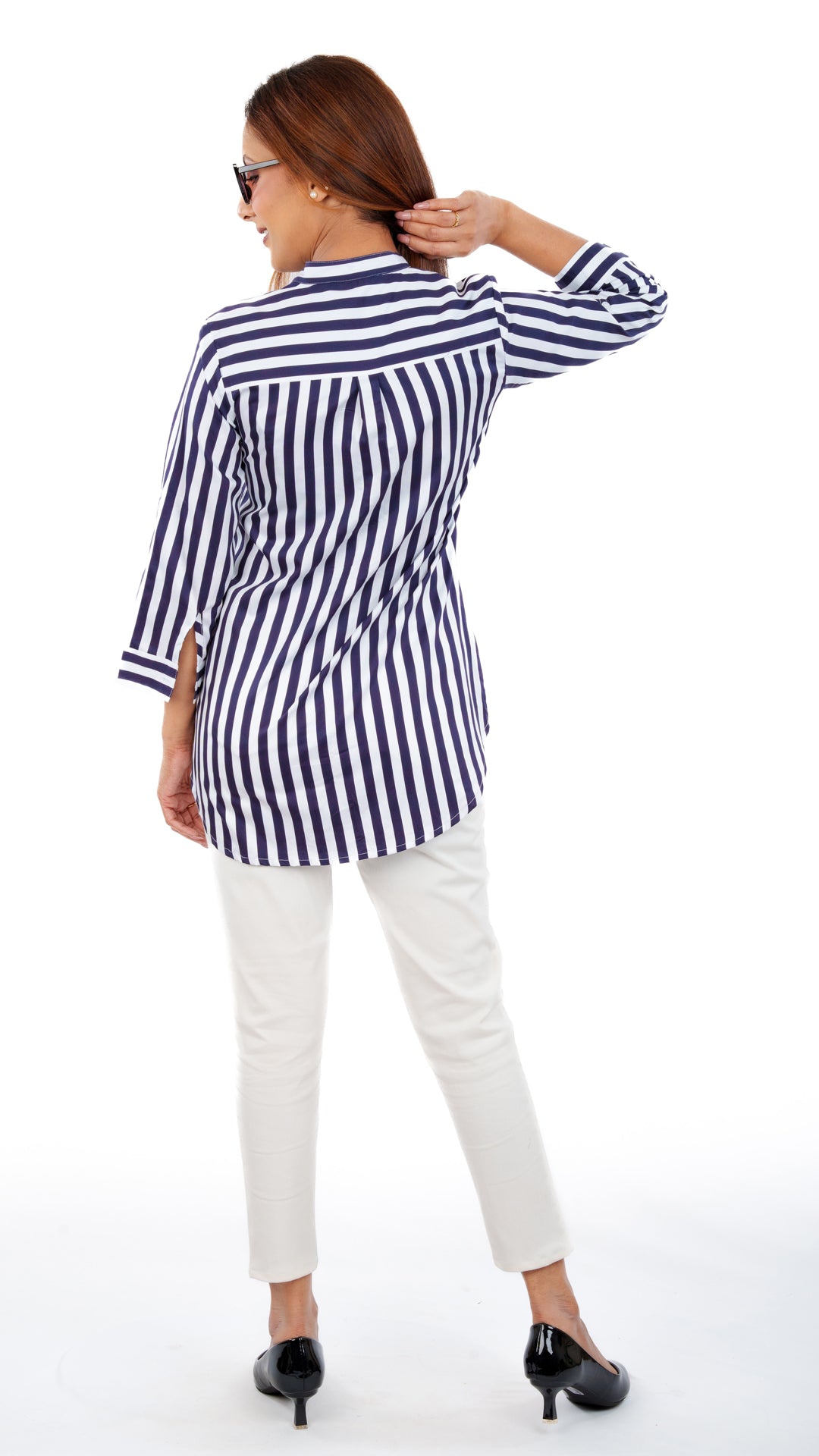 Under Section Blue A Chhori Hip Covered Shirt