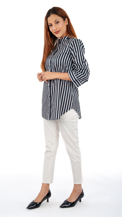 White Black Stripe